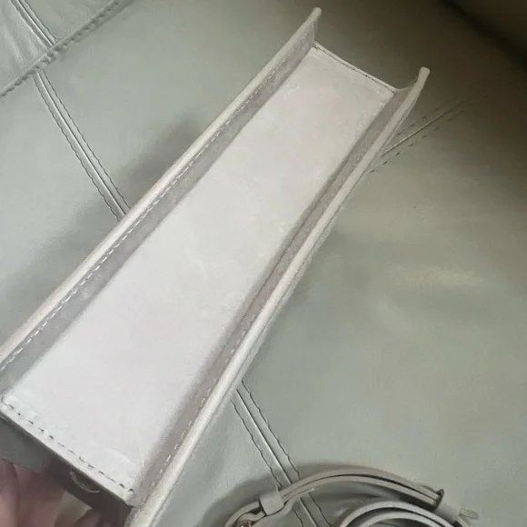 Jacquemus Taupe Clutch with Gold Logo - Picture 10 of 13